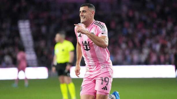 Berterame ayudó al Inter Miami en el empate ante New York (Reuters)