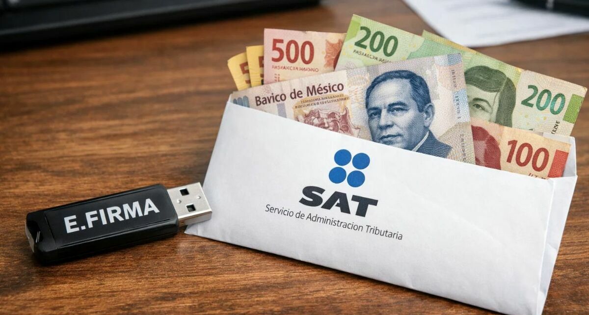 ¿Qué contribuyentes deberán tener su e.firma para obtener saldo a favor en 2026? (Sora IA).