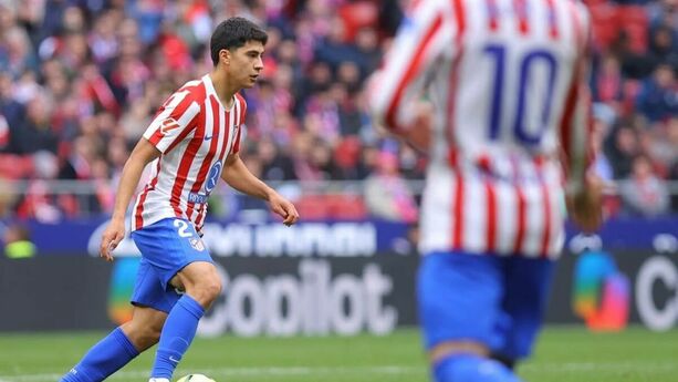 Obed Vargas en su primera titularidad con el Atlético de Madrid (@atleticodemadrid)