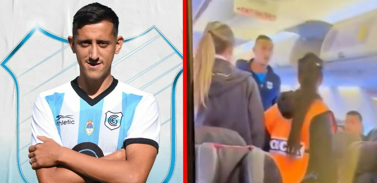 Emiliano Endrizzi, jugador de Gimnasia y Esgrima de Jujuy (@OficialGyEJujuy y captura de pantalla)