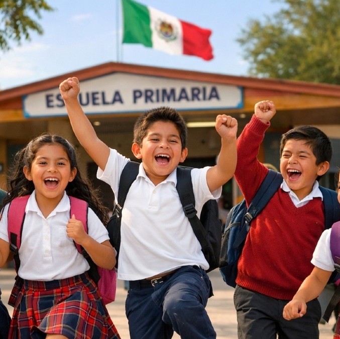 Los estudiantes de la SEP podrán disfrutar de 4 días de descanso obligatorio durante mayo 2026. Foto: Sora AI