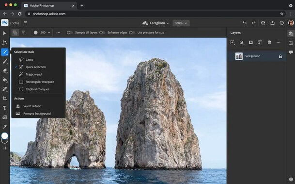 Photoshop Web fue anunciado en octubre de 2021. (FOTO: Adobe)