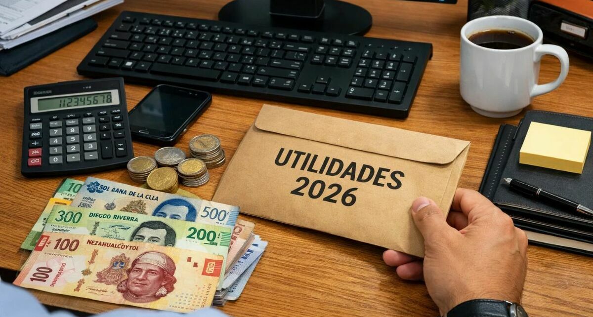 ¿Trabajaste medio año? Así calculas tus utilidades este 2026 en México. (Sora IA).