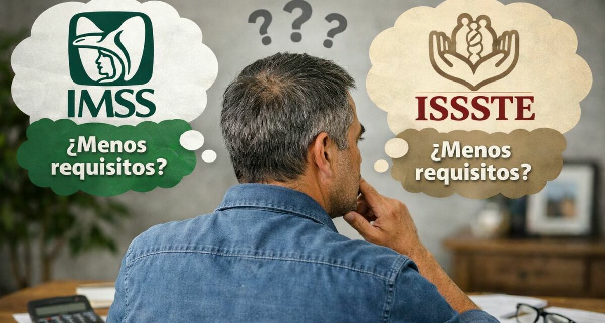 El IMSS y el ISSSTE tienen diferentes requisitos para pensionarse. Foto: Sora IA