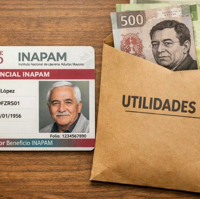 Adultos mayores con credencial INAPAM pueden recibir utilidades con este requisito. (Sora IA).