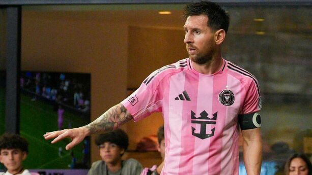 Messi fue invitado al GP de Miami. (Foto: EFE)