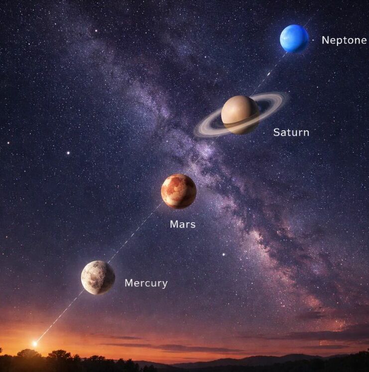 ¿Cuándo será la alineación planetaria de abril 2026? | Foto: Sora IA