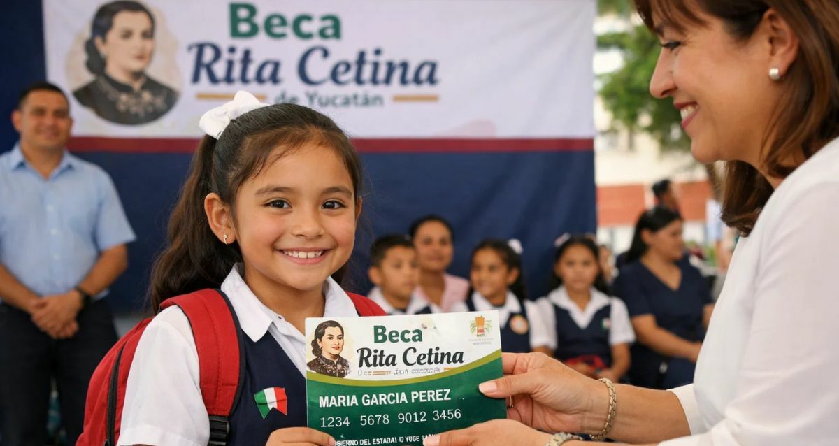 Beca Rita Cetina 2026: calendario de entrega de tarjetas para estudiantes | Foto: SORA IA