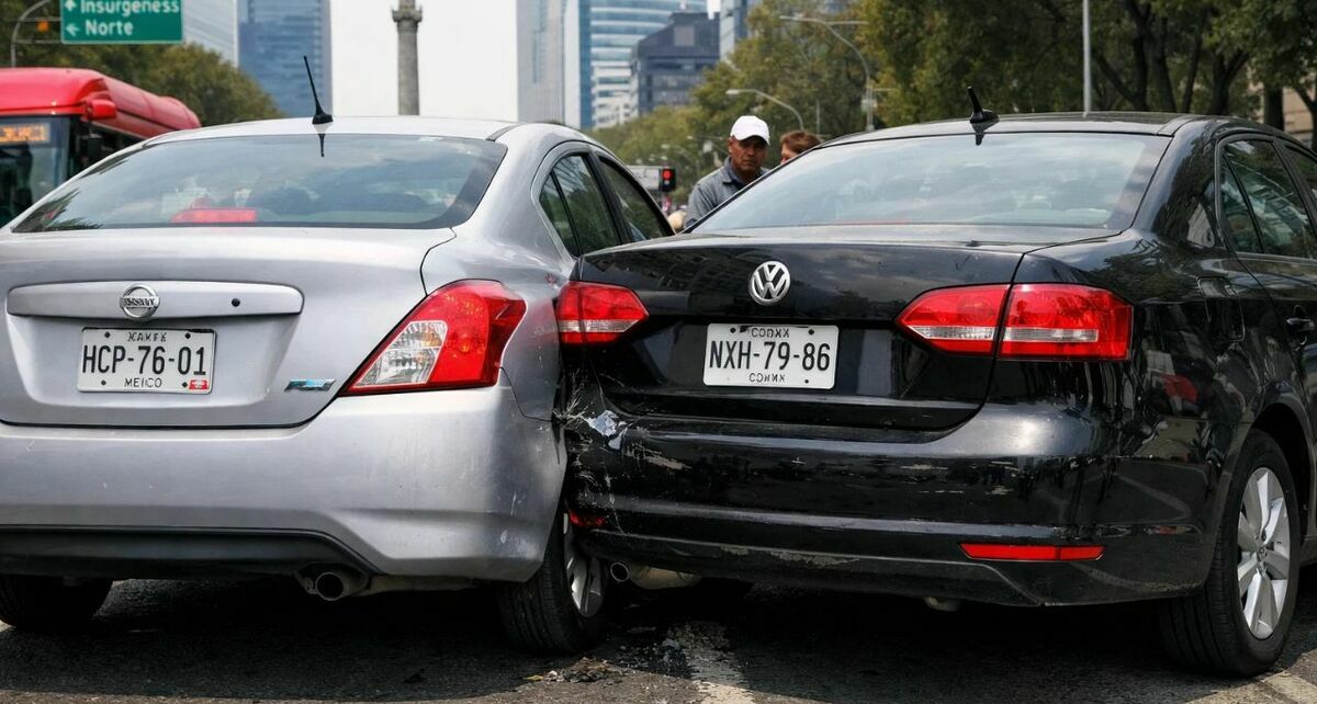Montachoques provocan accidentes para exigir pagos. Foto: Sora IA