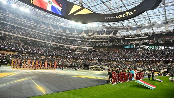 Así lucieron las tribunas del Sofi Stadium (Imago7)