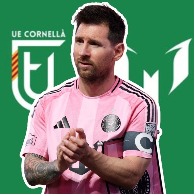 Messi ahora es dueño del UE Cornellà (X @ue_cornella | Reuters )