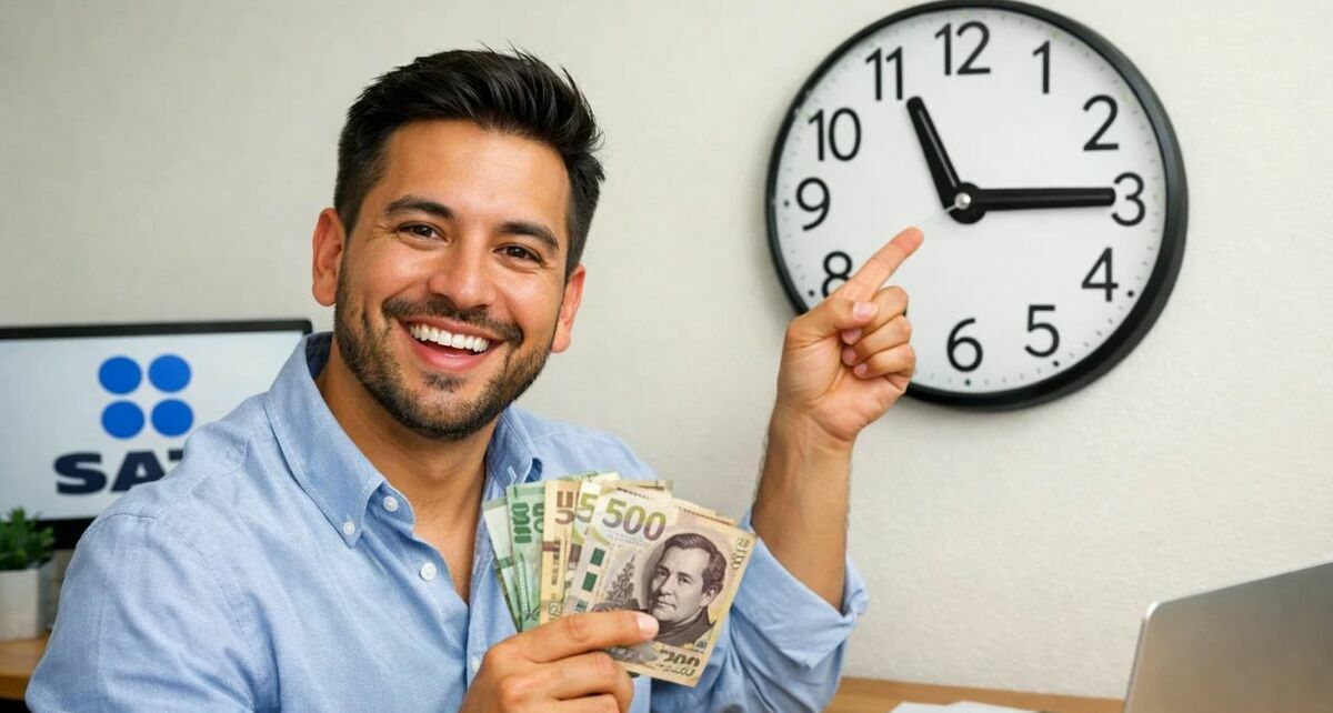 SAT reduce tiempo de devolución 2026: ¿cuánto tarda el saldo a favor? (FOTO: Sora IA).