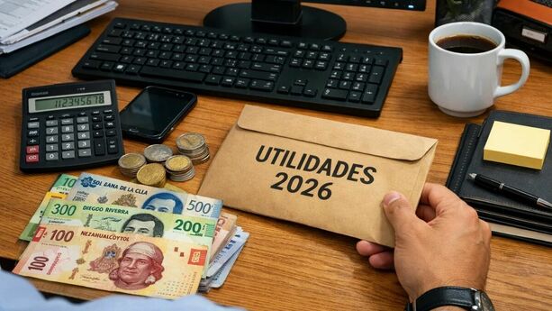 ¿Trabajaste medio año? Así calculas tus utilidades este 2026 en México. (Sora IA).