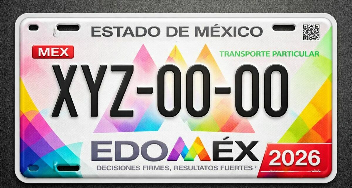 Placas del Estado de México (Sora IA)