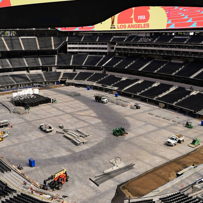El SoFi Stadium tendrá un campo de juego más ancho. (Foto: X  @SoFiStadium)