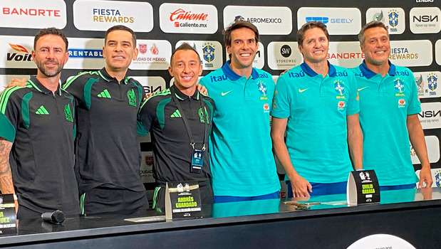 El juego de leyendas de México y Brasil se disputará en el Estadio Banorte. (Foto: Edgar Malagón)