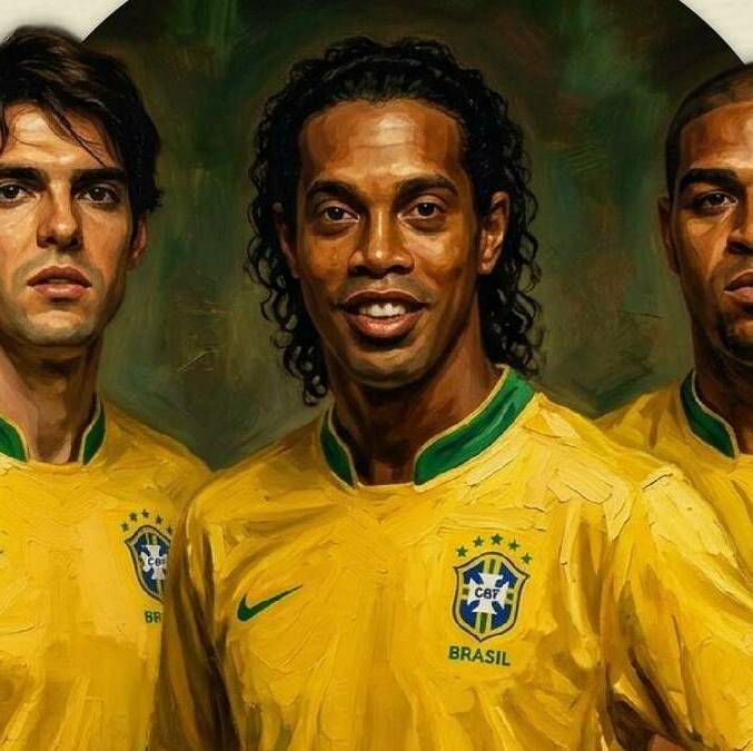 Alineación de Brasil para juego de Leyendas / X: @CBF_Futebol