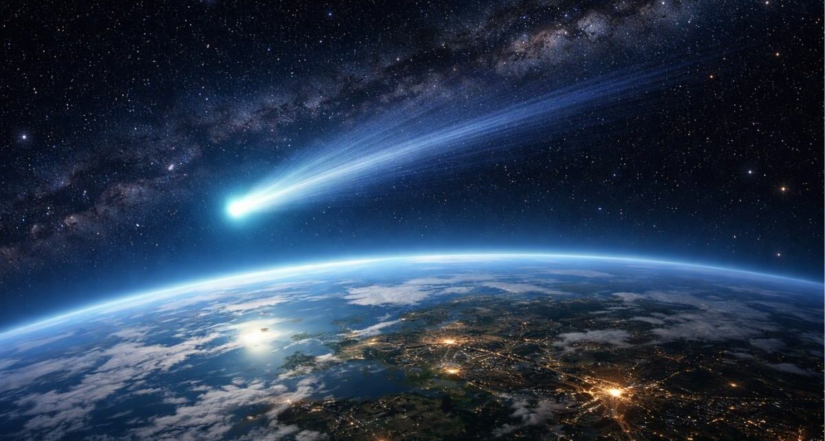 Cometa C/2025 R3 en México: cuándo se verá, horario y cómo observarlo | Foto: IA SORA