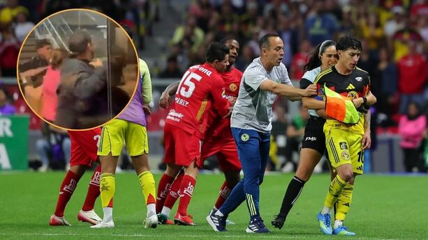 Helinho fue expulsado y agredió a Alejandro Zendejas; después se peleó con Henry Martín (Captura de pantalla/Imago7)