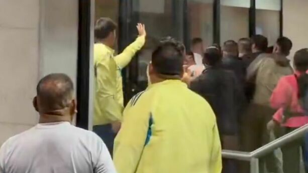 Los jugadores de Toluca y América se enfrentaron en el vestidor (Fotografía: captura de pantalla)