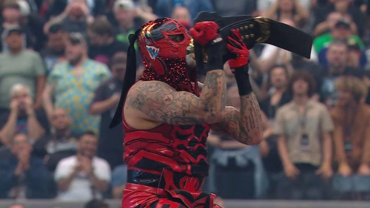 Penta ganó por primera vez en Wrestlemania (Captura WWE)