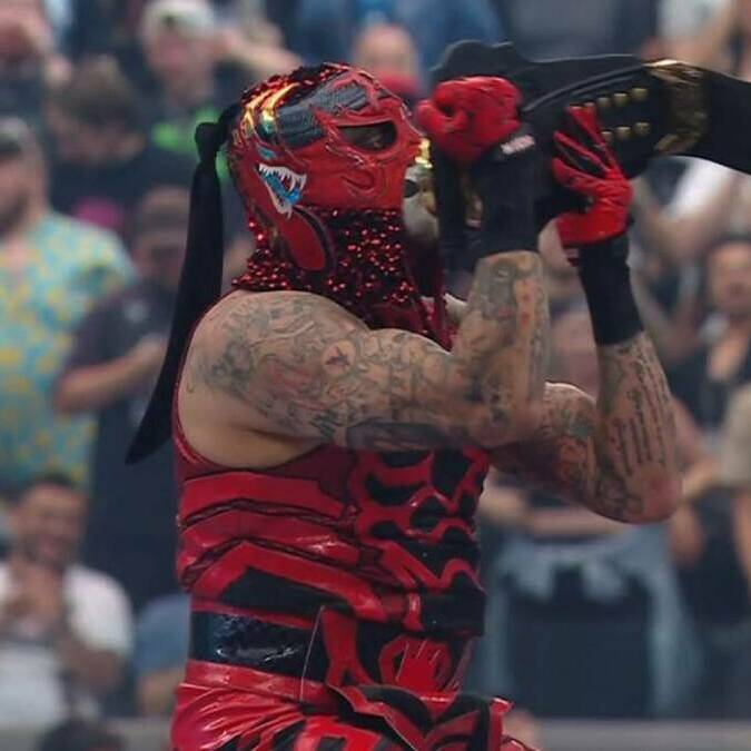 Penta ganó por primera vez en Wrestlemania (Captura WWE)