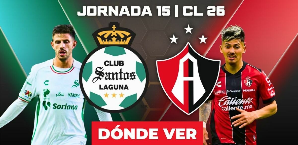 Rivalidad Santos vs Atlas Jornada 15 Apertura 2026