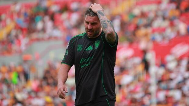 André-Pierre Gignac se lamenta en un partido de Tigres (Mexsport)