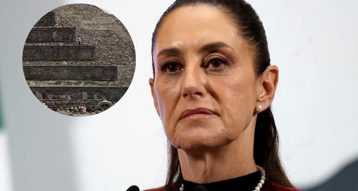 Claudia Sheinbaum responde tras ataque en Teotihuacán | Foto: Reuters y C4 Jiménez