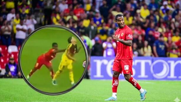 Helinho fue expulsado en el América vs. Toluca (Imago7)