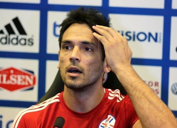 Roque Santa Cruz: el máximo goleador de la selección de Paraguay. (Reuters).