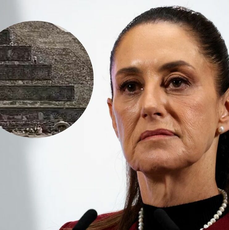 Claudia Sheinbaum responde tras ataque en Teotihuacán | Foto: Reuters y C4 Jiménez