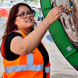 Dafne Olinca hizo su sueño realidad al trabajar en la industria aeronáutica. (Foto: Carlos Cruz)