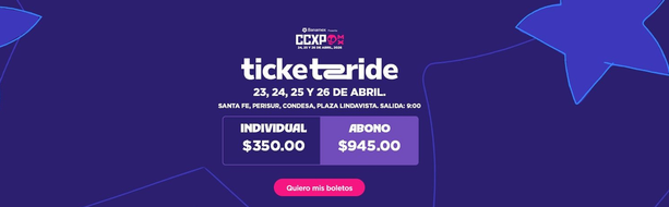 CCXP México 2026: horarios, accesos y tips para llegar sin problemas | Foto: Captura de pantalla CCXPMX2026