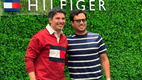 Checo Pérez platicó con Memo Rojas en un evento de Tommy Hilfiger. (Foto: Michel Cruz)