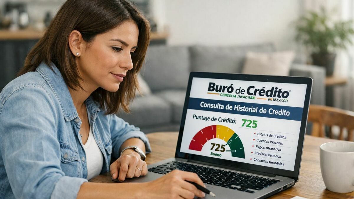 Consultar el Buró de Crédito permite conocer tu historial financiero. Foto: Sora IA