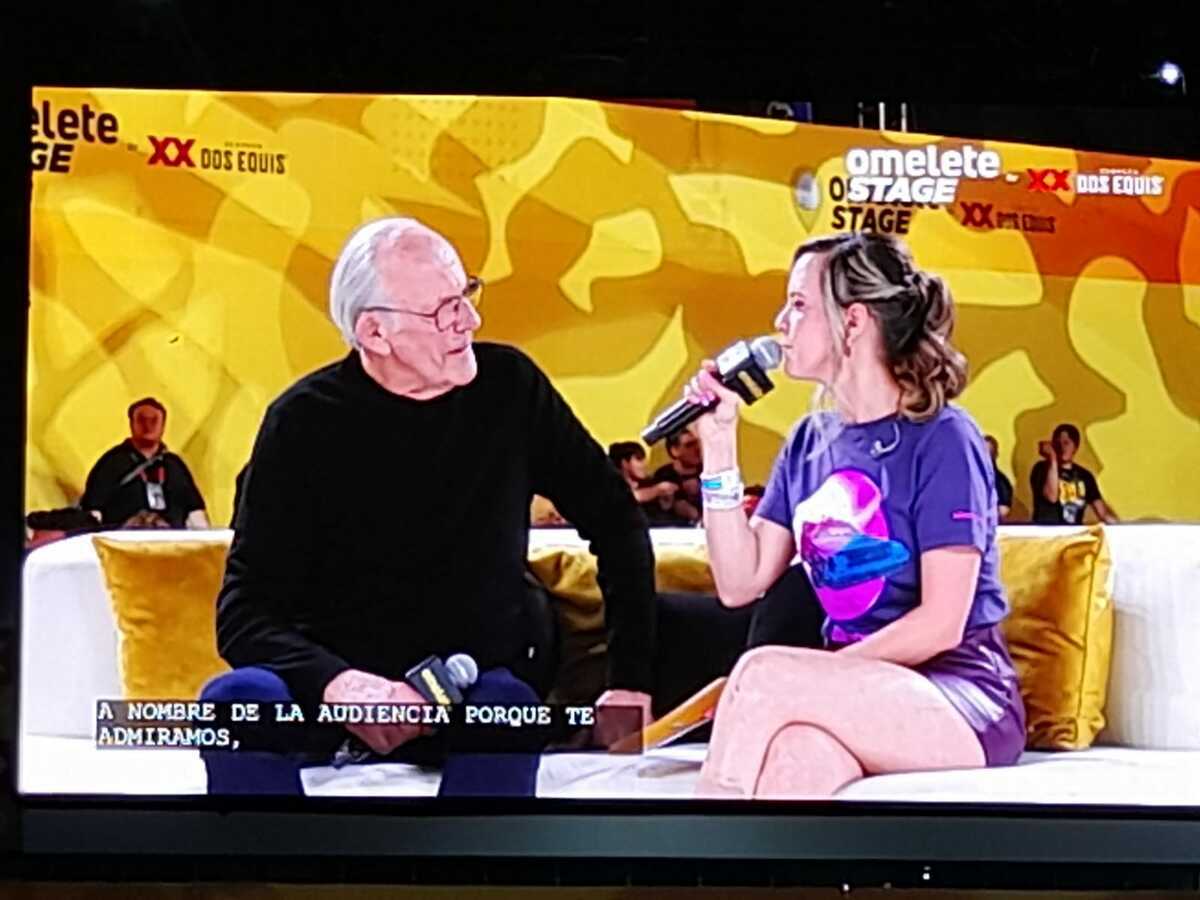 Christopher Lloyd en el Omelette Stage en el día 1 de la CCXPMX26. Foto: Fátima Vázquez