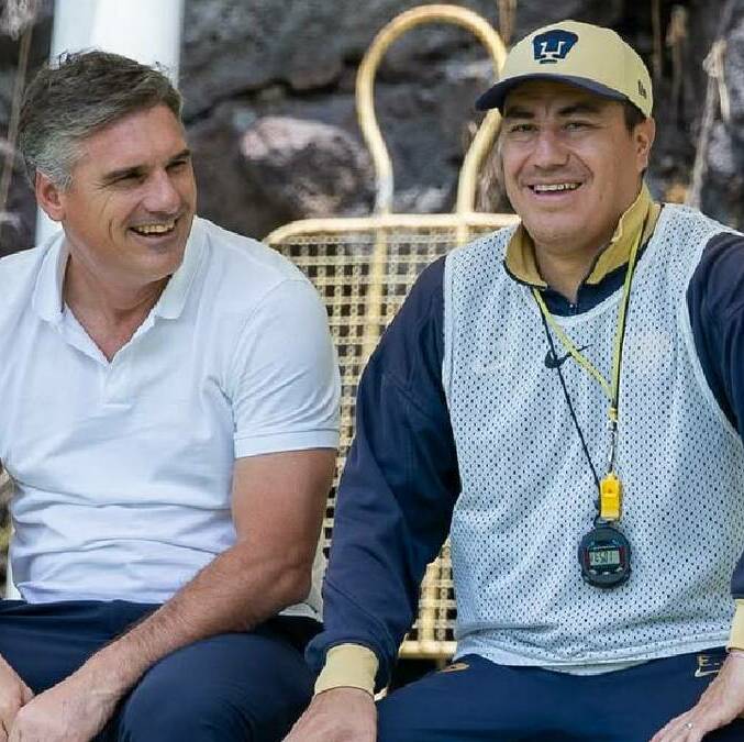 Luciano Zavagno, Jefe de scouting en Sudamérica del City Football Group fue a ver la práctica de Pumas / IG: Pumas