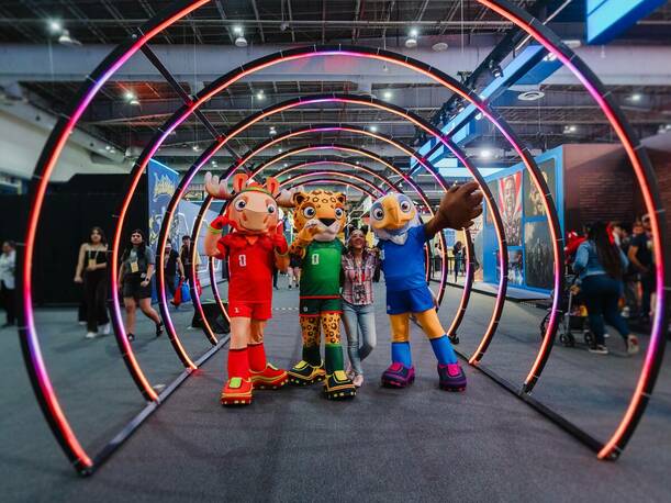 Mascotas Oficiales de la Copa Mundial de la FIFA 2026 estuvieron presentes en la CCXPMX26 / Cortesía FIFA