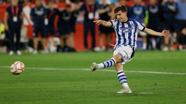 Ahien Muñoz marcó su penal ante el Atlético de Madrid (Reuters)