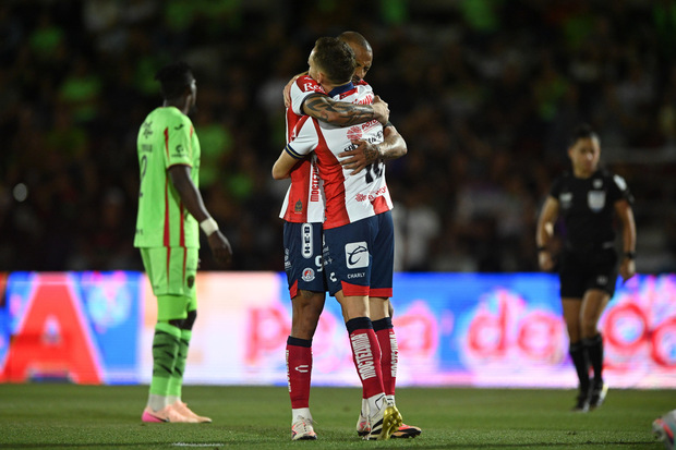 Joao Pedro marcó la anotación del Atlético de San Luis (Fotografía: Imago 7)
