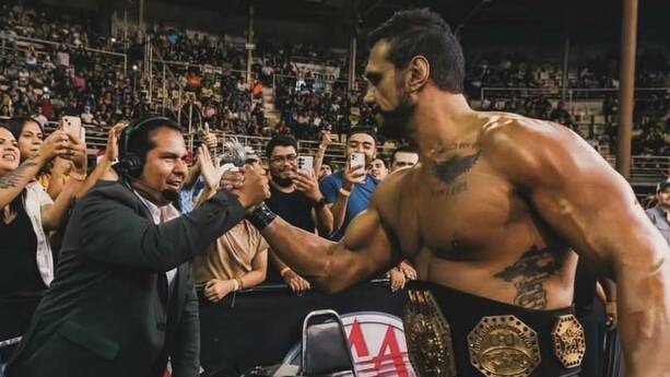 Alberto el Patrón defenderá el Megacampeonato el fin de semana (IG albertopatronpromotions)