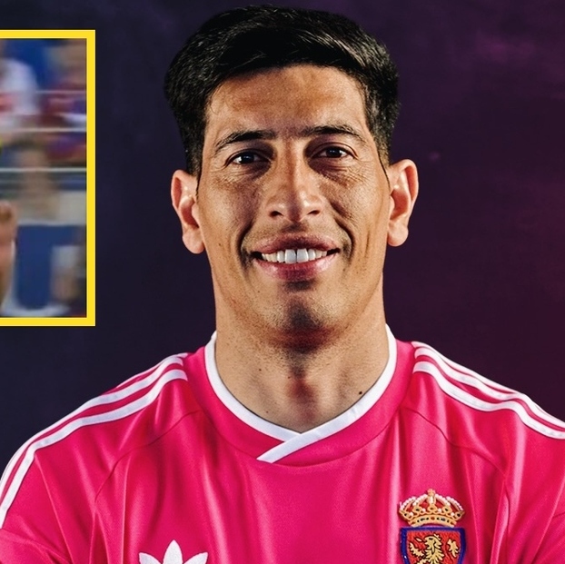 Andrada dio un puñetazo en el rostro a un jugador del Huesca (Facebook @RealZaragozaOficial | Captura)