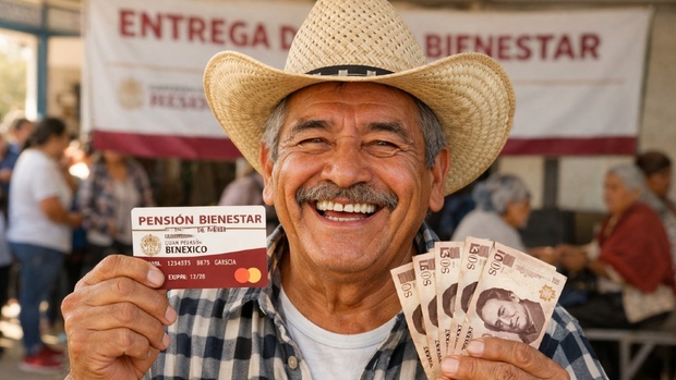 Estas son las personas que cobrarán su Pensión Bienestar entre el 26 al 28 de enero del 2026. Foto: Sora IA