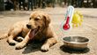 Guía para proteger a tu mascota del golpe de calor durante la ola de calor | Foto: Gemini AI Studio