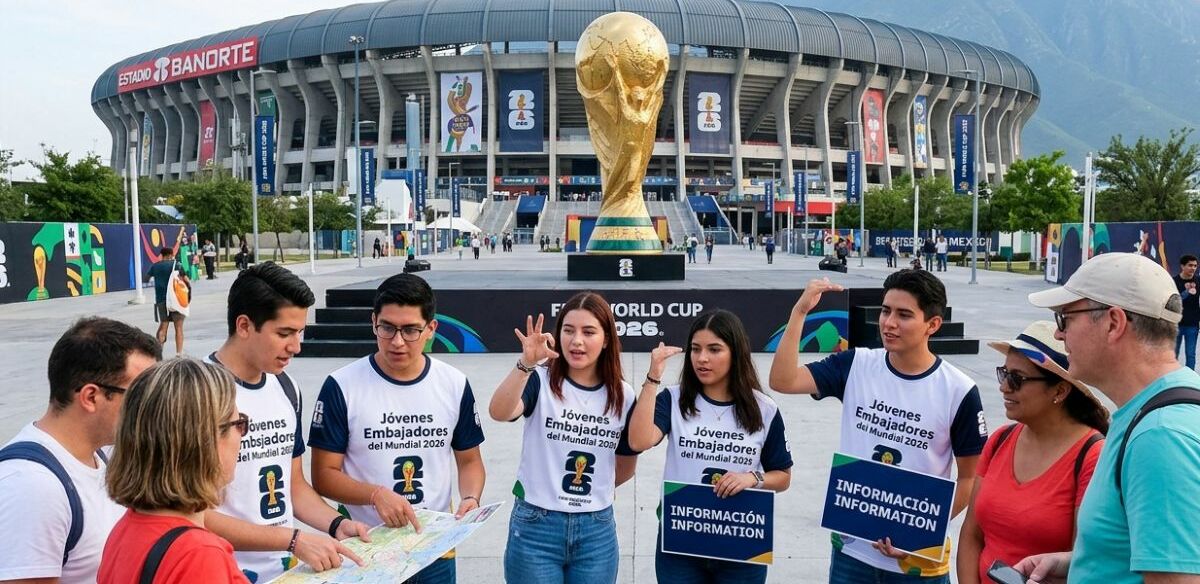 Mundial 2026: el programa de Jóvenes Embajadores que paga 9,582 pesos mensuales | Foto: Gemini