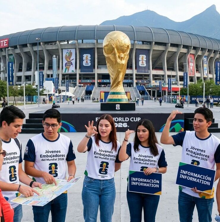 Mundial 2026: el programa de Jóvenes Embajadores que paga 9,582 pesos mensuales | Foto: Gemini