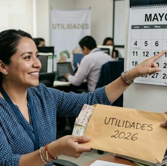 Estos son los trabajadores que reciben sus utilidades en mayo de 2026. (Foto: Google Gemini).