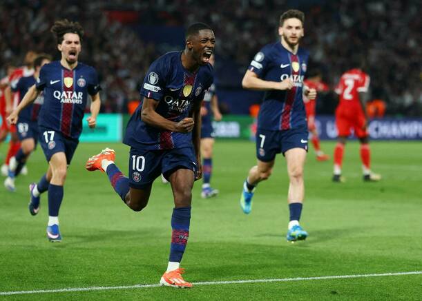 Dembelé marcó doblete para PSG / Reuters