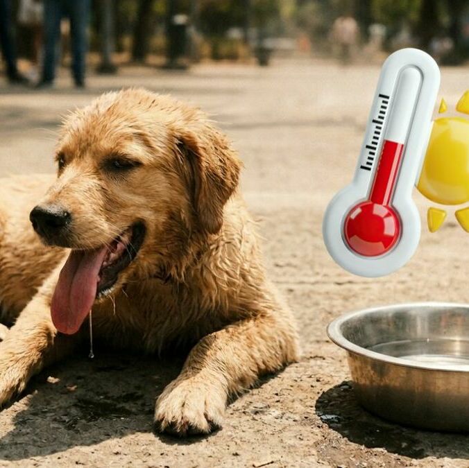 Guía para proteger a tu mascota del golpe de calor durante la ola de calor | Foto: Gemini AI Studio